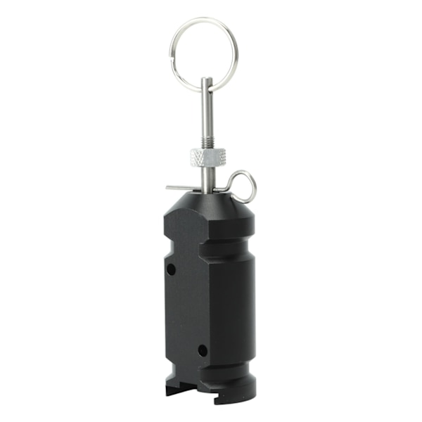 Trip Alarm 4,5V til campingtelt Perimeter Aluminiumlegering Havetilbehør Sort