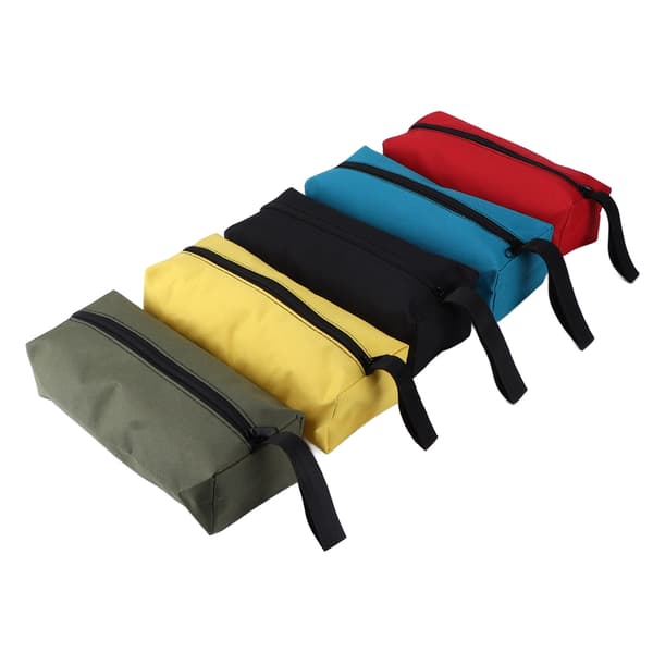 5 Pcs Zipper Tool Bag Multifunctional Small Tool Storage Bag Organizer with Hanging Loop for Men Women