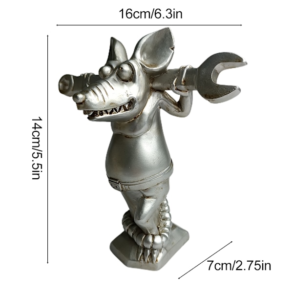 Musestatuer Resin Dyrefigurer til Hjemhavedekoration