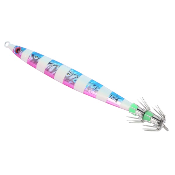 Kunstige agn Fiske Metal Lokkemad Lysende Blæksprutte Jigs Naturtro Swimbait med KrogBlå