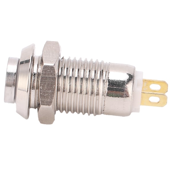 8 mm metalltryckknappsbrytare Vattentät självlåsande startströmbrytare 3V (utan ljus)