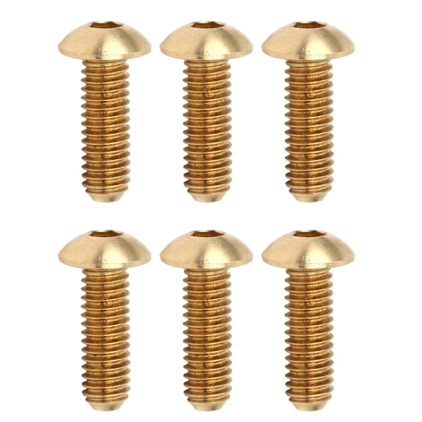 50 stk innvendige skruer med halvrund hode ren kobber Jernvare Tilbehør Festesystem M4 x 12 mm