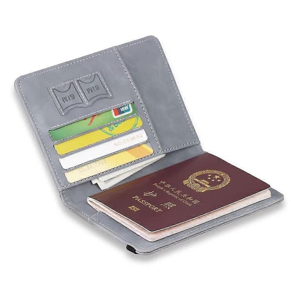 Blokkerende passkortholder Kompatibel med reisepass[LD] Red