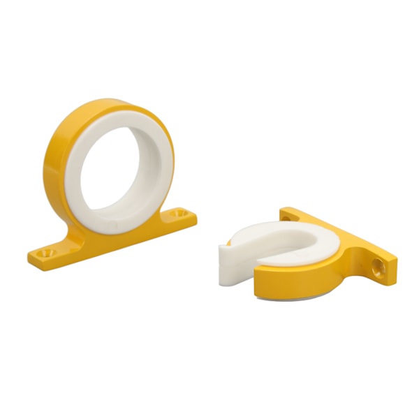 2 stk Fiske Stang Holder Horisontal Vertikal Aluminium Båtmontert Fiske Stang Stativ for Skip Biler Lastebiler Bobiler Gul