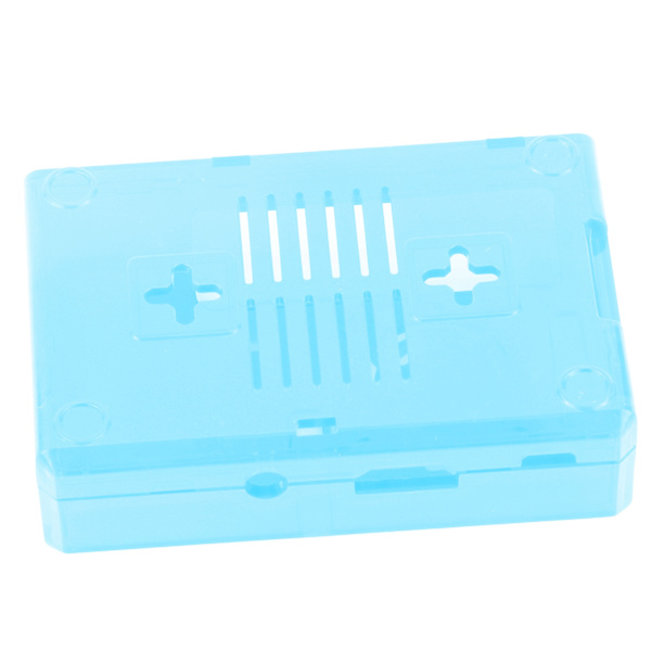 Shell Case Frosted Case Cover ABS for Raspberry Pi 3B 3B+ E Style with Screws (Blue)