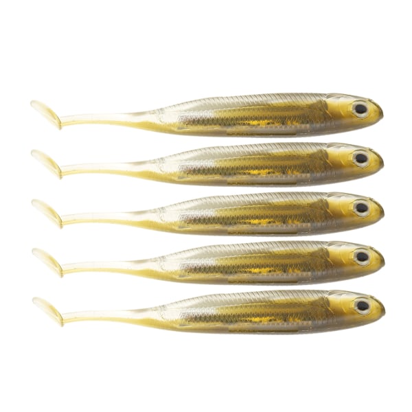 5 stk Kunstig fiskesluk Myk PVC Padle Tail Shad Fiske lokker Fiskeredskaper Tilbehør