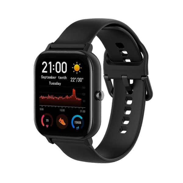 Silikone armbånd til Amazfit Gts4 Mini, Størrelse:s Black