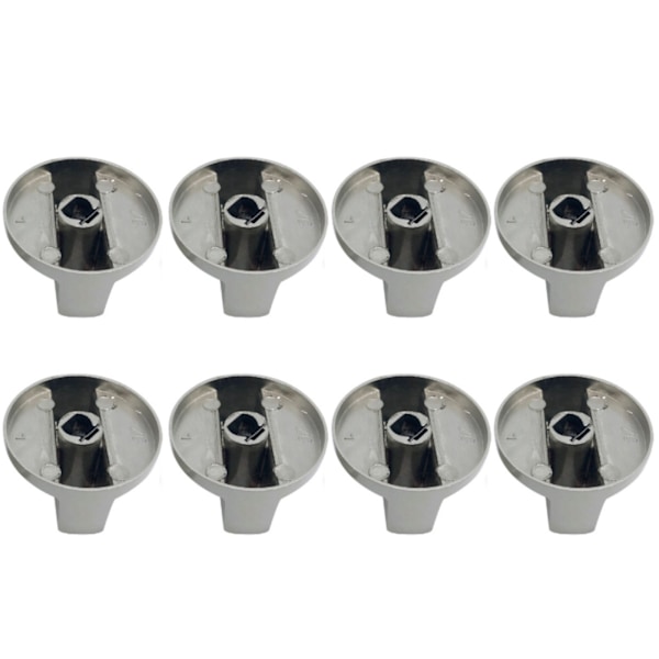 8pcs Stove Knobs 6mm Metal Rotary Gas Stove Switch for Kitchen Hob Machine Control Replacement