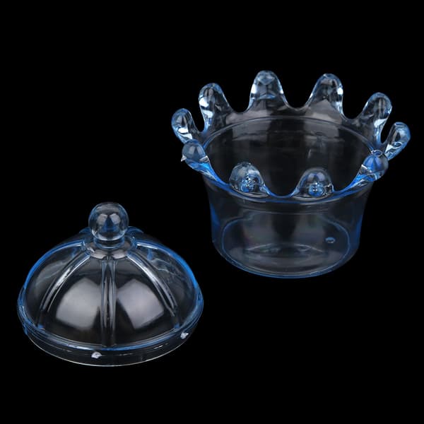 12 PCS Crown Shaped Candy Boxes Wedding Favor Party Plastic Candy Gift Box Blue