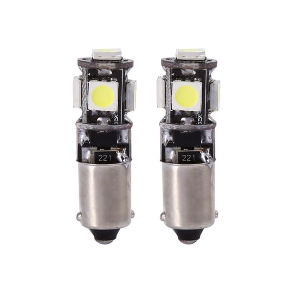 2 stk Bil LED Dekoder Lampe Hvid Bil Indvendig Dekoder Lampe Udskiftning til Sideparkeringslys