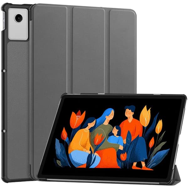 Lenovo Idea Tab Plus -tabletti jalustalla - Harmaa