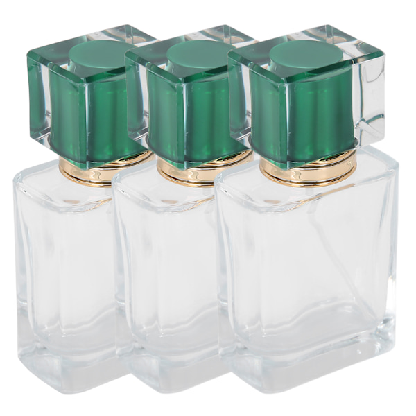 50 ml Glass Perfume Bottle Refillable Perfume Atomizer Dispenser Liquid Makeup Container Green