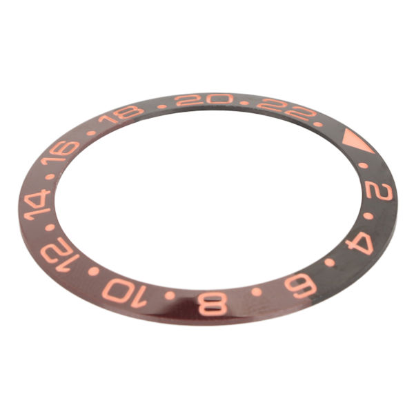 Klocka Keramisk bezel Insert Replacement Protective Watch Bezel Insert Accessory Black Rose Red 1.5in