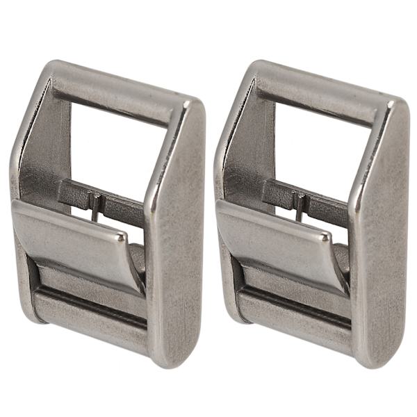 2 stk. Kamspændebånd 316 Rustfrit Stål Heavy Duty Tryk Spændebånd Surring Last 27mm