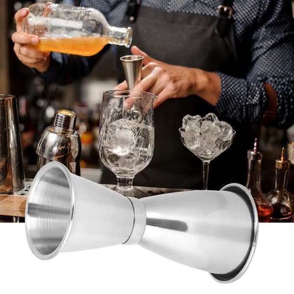 Rustfrit Stål Cocktail Jigger Dobbelt Hoved Målebeger Uns Alkohol Målebeger Bar Shaker Tool 45ml/30ml