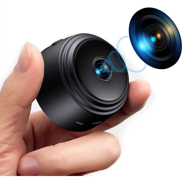 Minikamera Wifi Full Hd 1080p skjulte sikkerhedsovervågningskameraer med nat