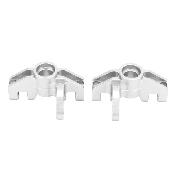 2st RC Styrkopp Professionell Aluminiumlegering Styrkopp för LOSI Hammer Rey U4 Rock Racer 1/10 RC Car Silver