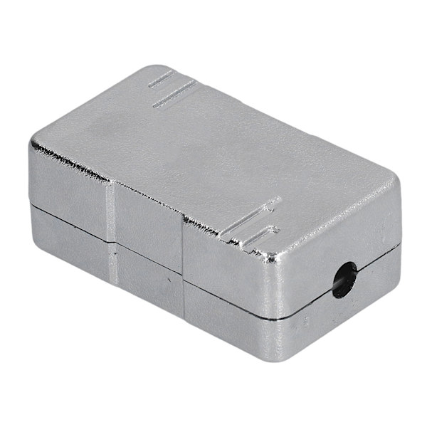 CAT6 koblingsboks ABS Plast RJ45 Enkeltport Skjermet Nettverkstilkoblingsboks med modul