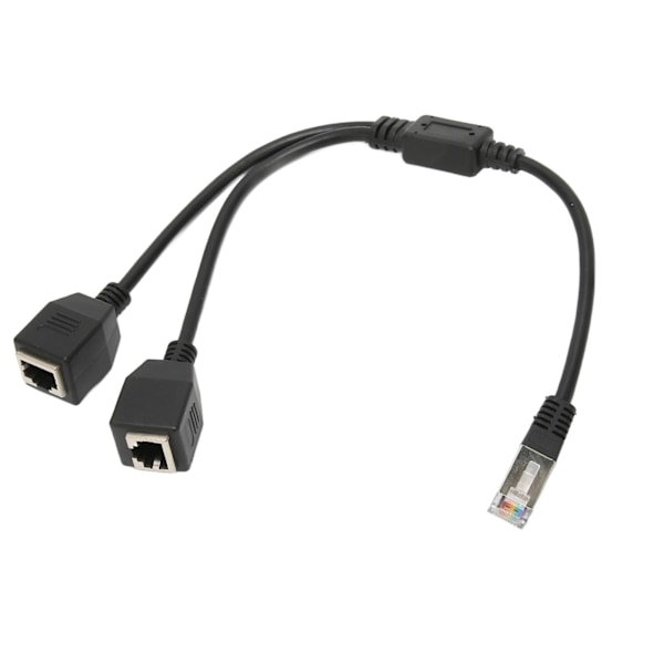 RJ45 Ethernet splitterkabel 1 hane till 2 honportar Stabil snabb överföring Cat5 RJ45 splitterkabel för routermodem