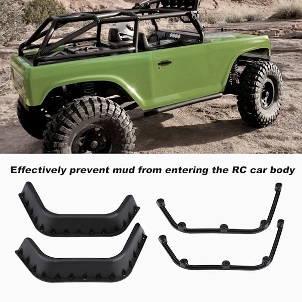 Kaukosäätimen ajoneuvon lisävarusteet Fender Flares Axial SCX10 / Gelande II D90 RC-autolle