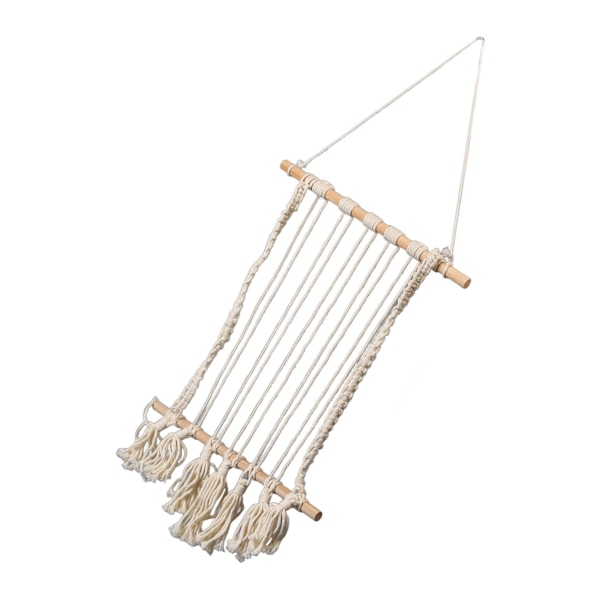 Hängande Fotodisplay Macrame Väggbonad Fotoorganisatör Bomullsbilder Display för Sovrum Sovsal
