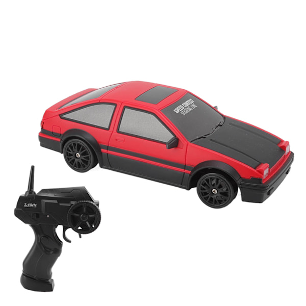 1:24 Ladbar modellbil, driftsikker, høyhastighets 27mhz sportsbil med driftdekk
