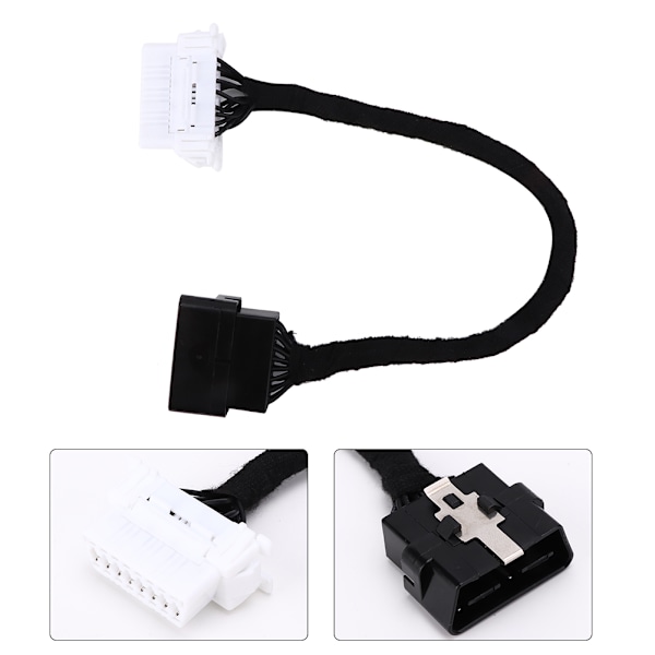 OBD2 1-1 Liitäntä Flanelli Elektroninen Johto OBD 16PIN Jatkokaapeli