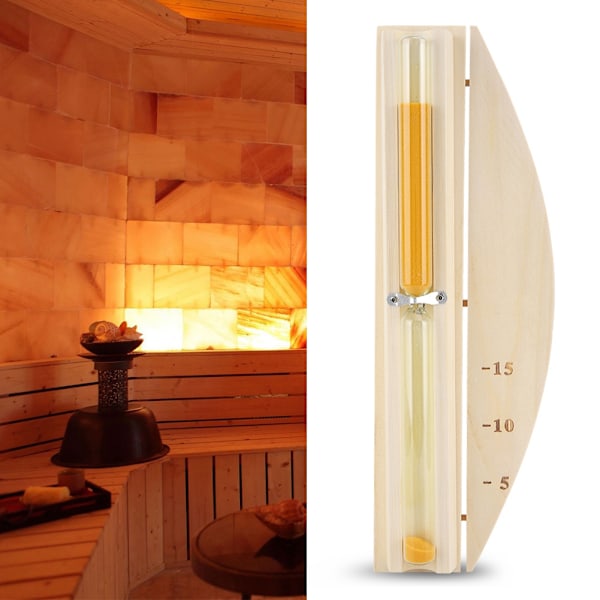 15 Minutters Luksus Sandur Timer Timglas til Sauna Hjemindretning
