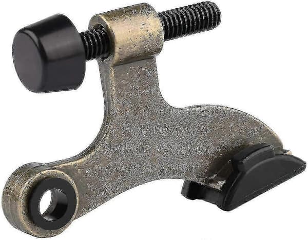 Hengselstift i messing, justerbar luksuriøs kraftig dørstopper Antique brass-2pk