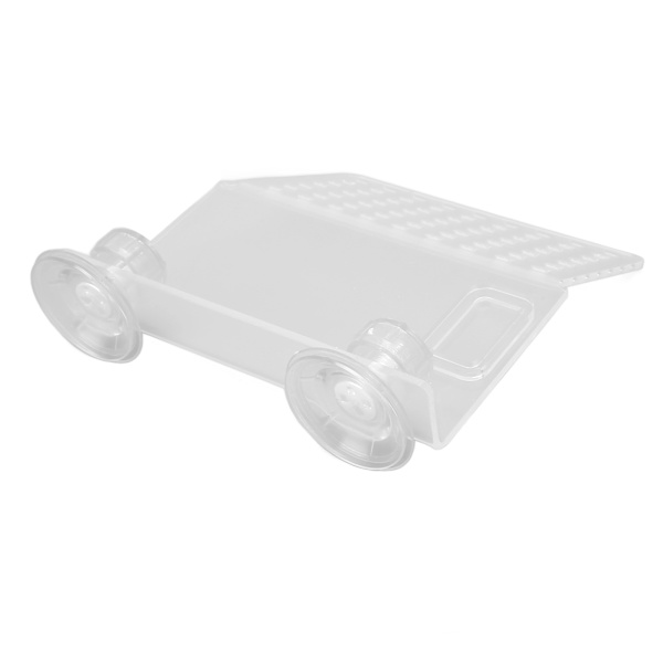 Reptil basking plattform Multipurpose transparent akryl Turtle Dock basking plattform med 2 sugkoppar S