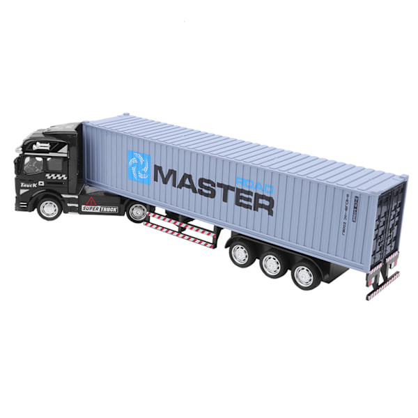 1:48 Legering Container Truck Model Legetøj Højsimulering Børnebil Legetøj Køretøjer Grå Container Truck Model