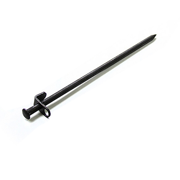 Tältspik Kolstål Tältpålar 10 mm Diameter Robusta spikcampingpålar för spiktält Skyltar presenningar 30 cm Längd