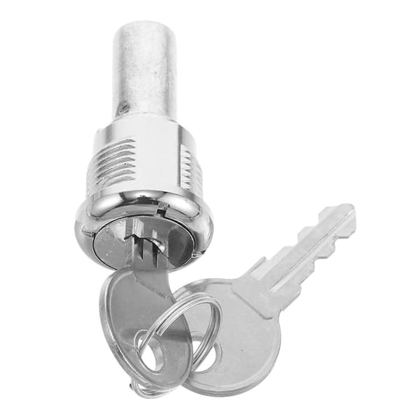 Rørformet salgsautomatlås til spillemaskiner flad låsemekanisme sølvfarve 1 sæt Silver 6.70X2.20X2.20CM