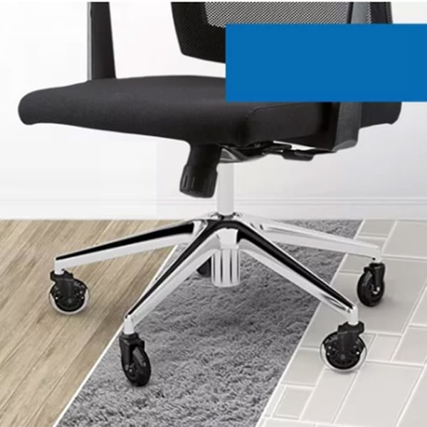 5 stk svingbare hjul Nylon kontorstol Hjul Robuste roterende hjul for tre- og teppegulv