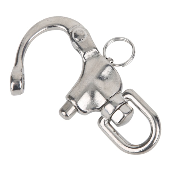 Mountaineering Rock Climbing Shackle 316 Stainless Steel Rotation Quick Connect Snap Hook22x128mm