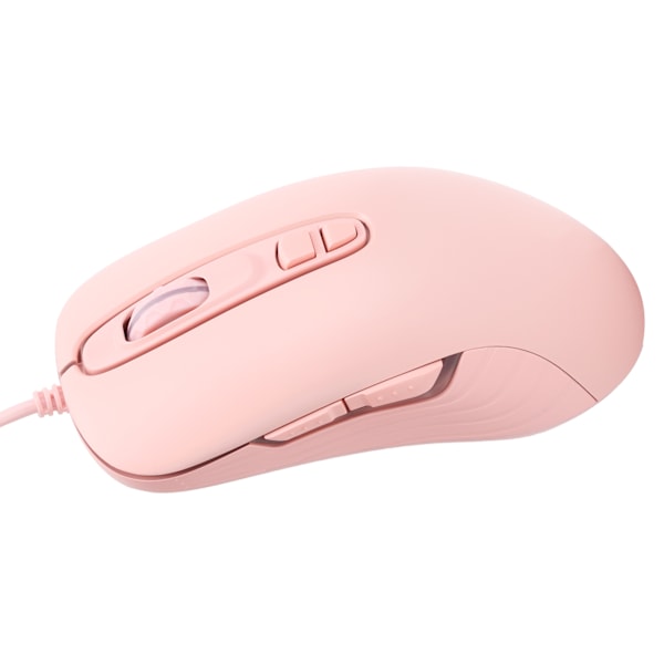 Ajazz Trådbunden Mus 6-Hastighets DPI-Driven Justerbar 7 Knapp Plug and Play Dator Extern Enhet Rosa