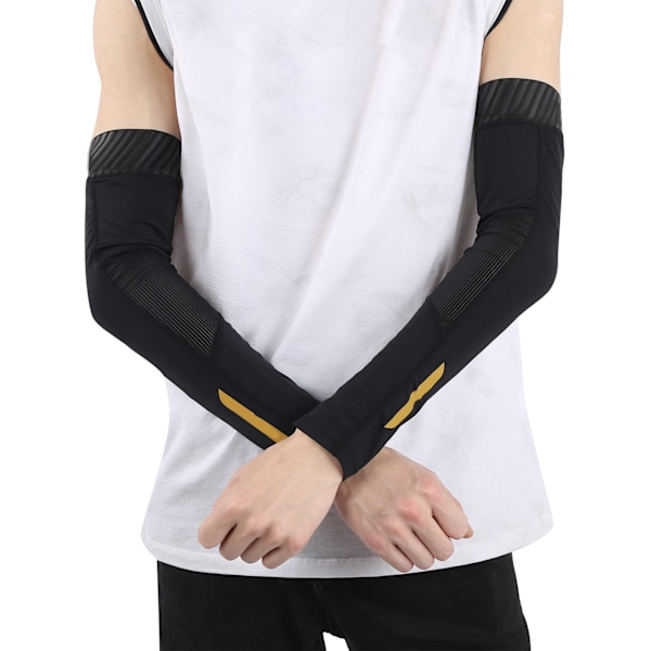 1 pari käsivarsien lämmittimiä Ice Sleeves AntiUV aurinkosuojat Unisex viilentävät käsivarsisuojat (L)