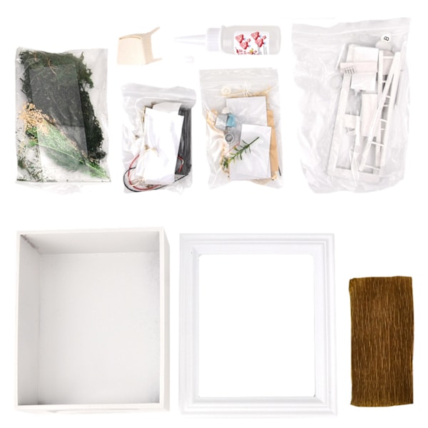 Personlighet Sunny House DIY trämontera fotoram modell leksak födelsedagspresent