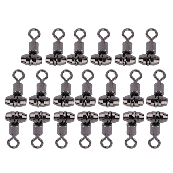 20 st kopparförbättrad version amerikansk svängbar krok Gear Connector Fiskeutrustning Oval Medium