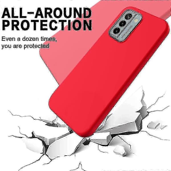 Bedst sælgende flydende silikonecover til Nokia G22_cdb1 Red