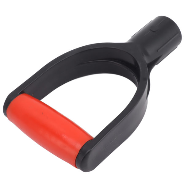 Spade D Grip Håndtak 32 mm Innvendig Diameter Silikon Grip Forsterkning Snøskuffe Håndtak Utskifting for Graving Rakeverktøy Rød Svart