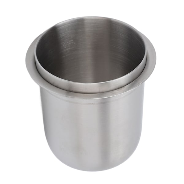 Doseringskopp 150 ml 58 mm handsfree rostfritt stål Universal inverterad kaffepulverkopp för kaffemaskin Silver