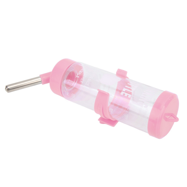 Hamster Vattenflaska Dispenser Automatisk Droppande Dricksfontän för Hamster för smådjur Rosa 250ML