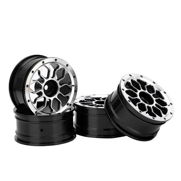 4 st 1,9 tum Aluminium Legering Metall Hjulnav för 1:10 Fjärrstyrd RC Klättring/Driftbil Svart