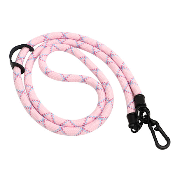 10MM mobiltelefonsnodd metallpolyester justerbar axelrem runt halsrem för de flesta smartphones Rosa