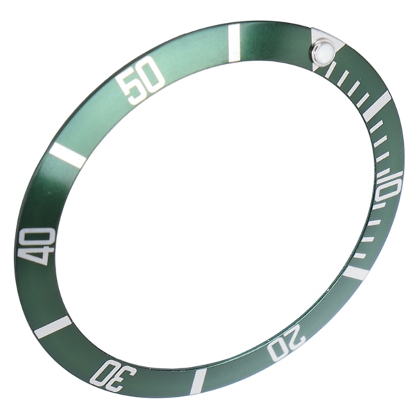 Professionelt armbåndsur Bezel Insert Loop Udskiftning Watch Bezel Insert Ring Tilbehør Grøn