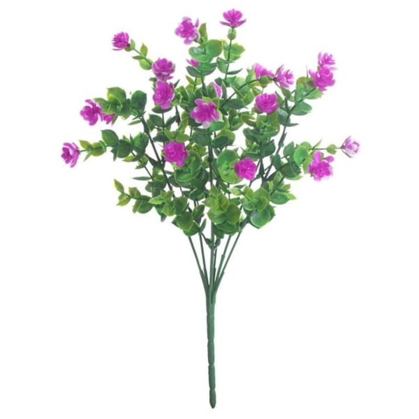Konstgjord blomma latex äkta brudbröllopsbukett heminredning Purple