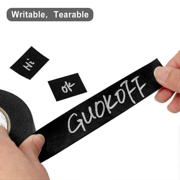 Sort malertape, 25 mm x 50 m x 3 ruller, Sort malertape, Generelt[LD]