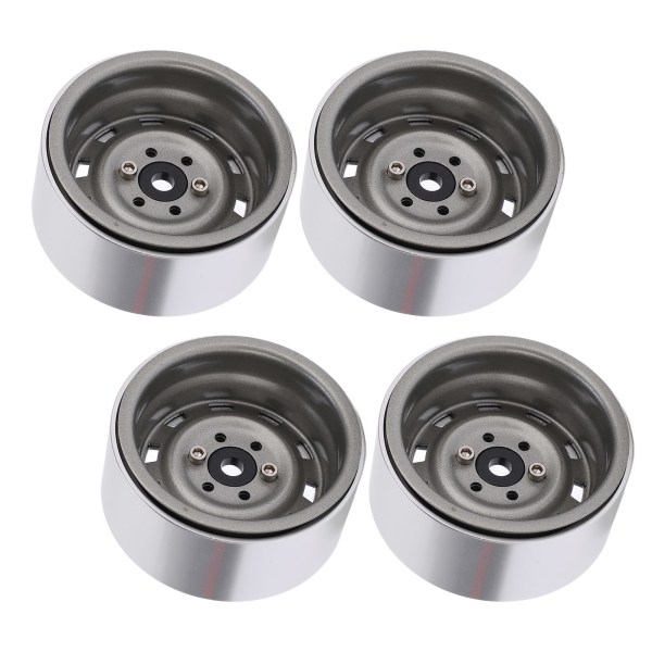 4 stk metall 1,9 tommers hjulfelger 10 firkantet hull nav for AXIAL SCX10 1/10 RC klatring CartTitanium Farge