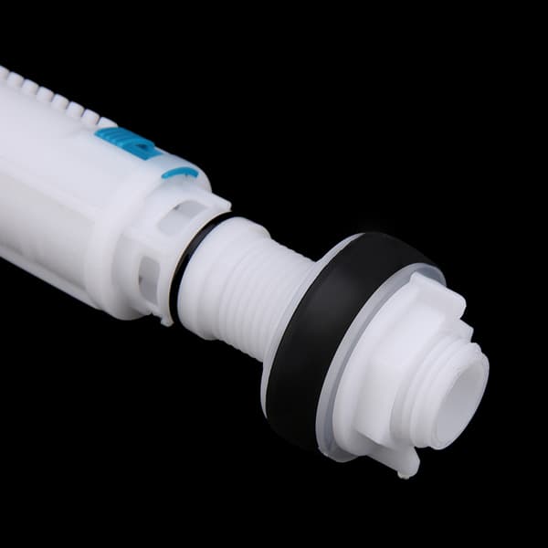 Toilet Push Button Fill Valve Dual Flush Cistern Siphon Bathroom Blue White UK G1/2 (Plastic)